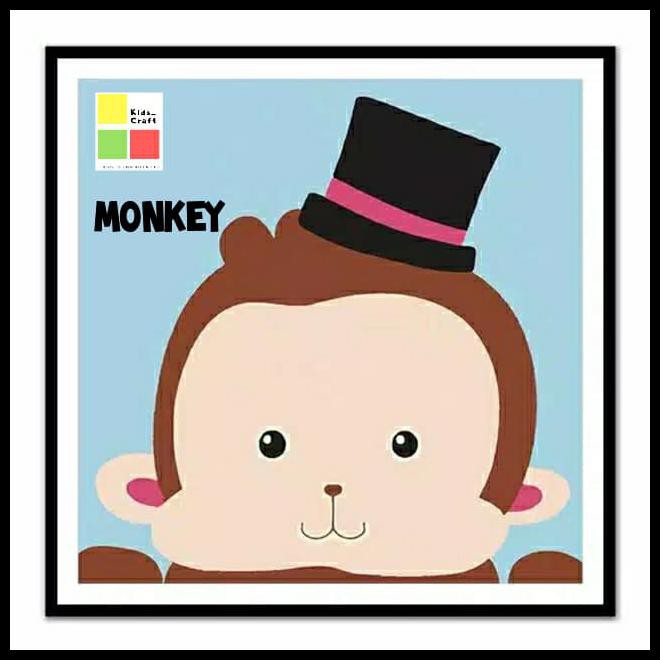 

Canvas Painting For Kids - Painting By Number - Monkey
