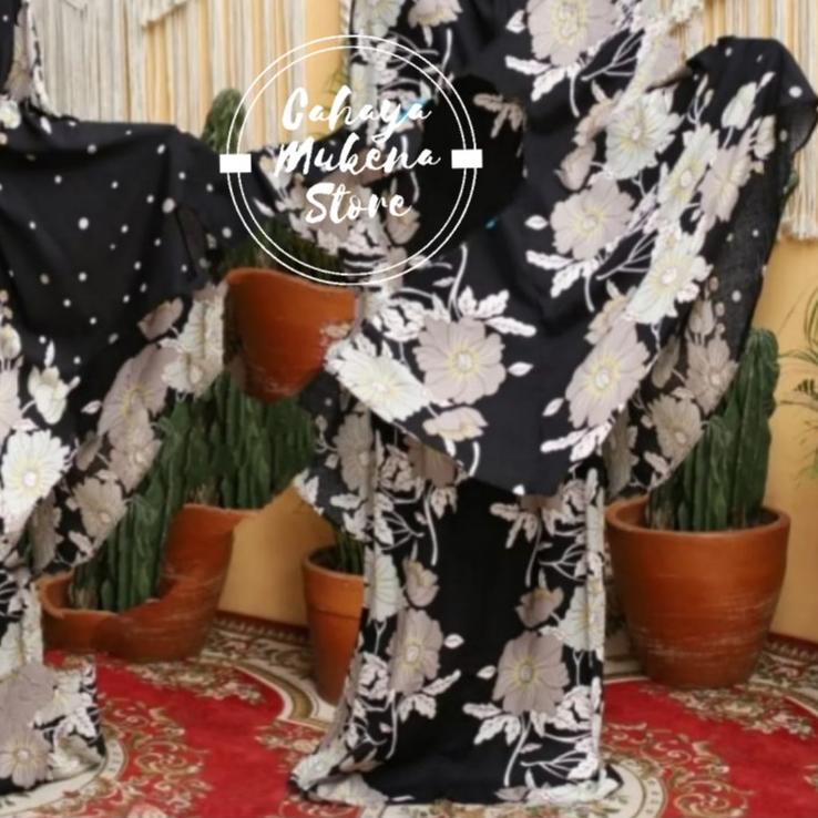 MUKENA BALI BATIK MOTIF BUNGA // MUKENA BALI DEWASA
