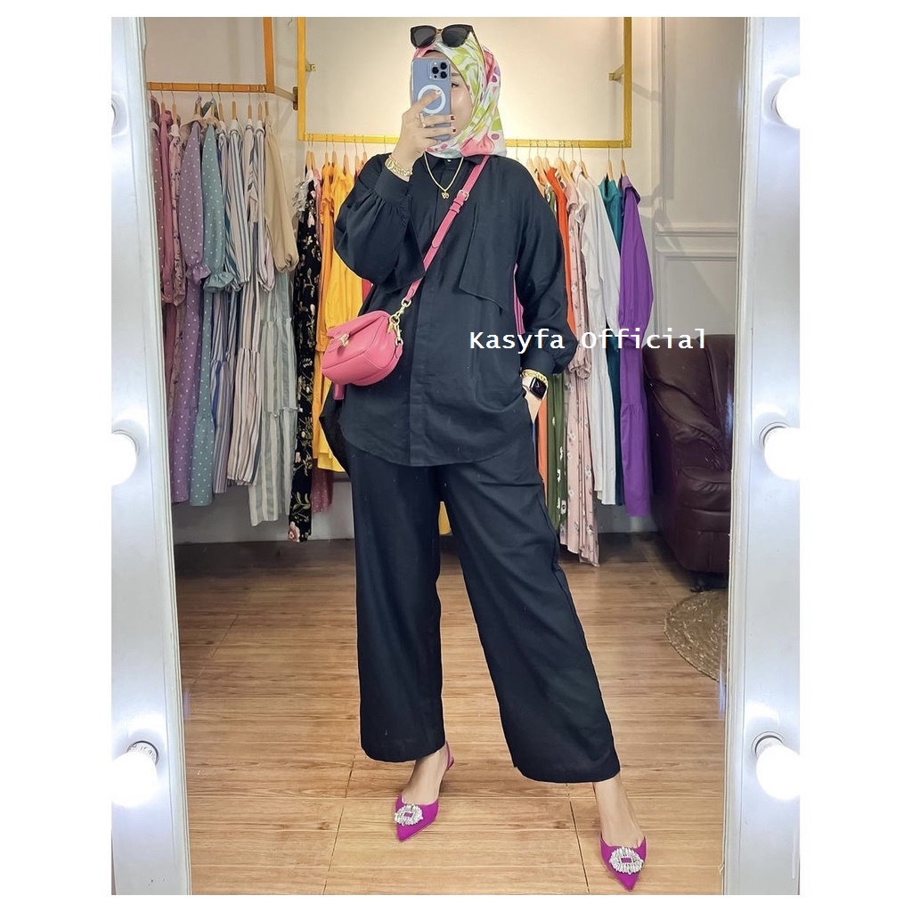 FIFY ONE SET // SETELAN POLOS RAYON WANITA