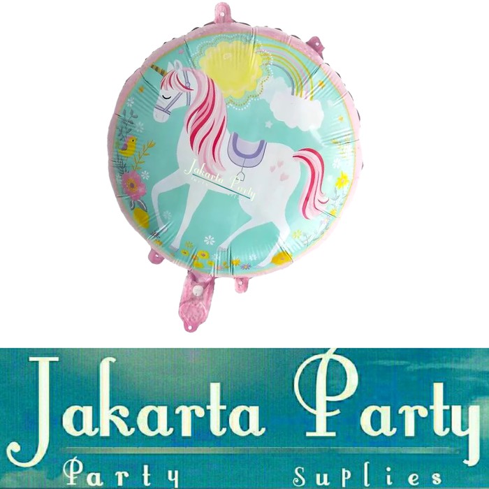 Balon Foil Kuda pony / Balon Foil Bulat / Balon Karakter