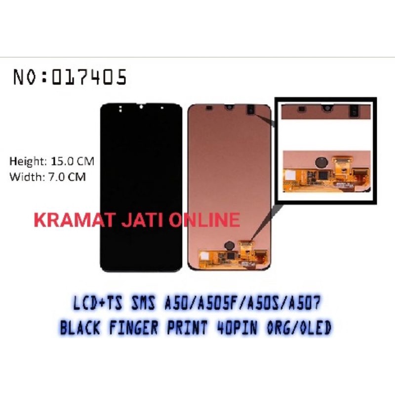LCD + TOUCHSCREEN SAMSUNG GALAXI A50 / A50F/A50S/A507 Ori