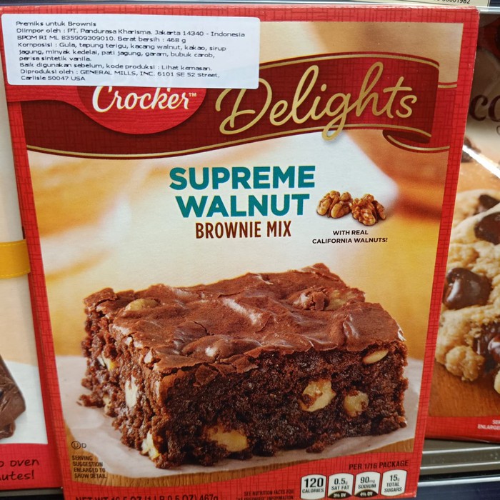 

betty crockers walnut brownie mix box 467gr