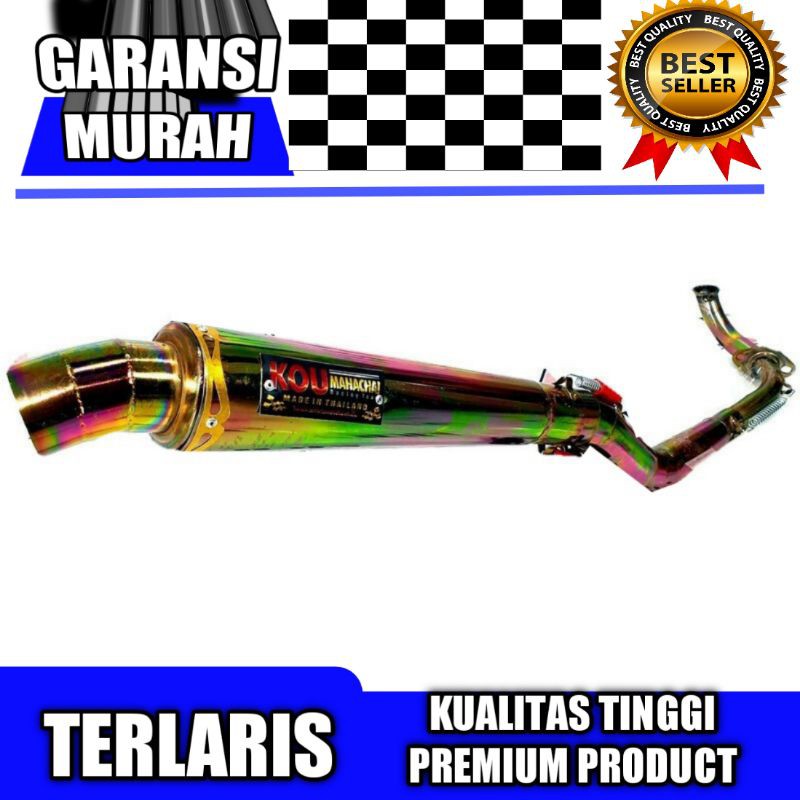 KNALPOT RACING FULL BUNGLON TIPE METIC BEAT KARBU MIO KARBU BEAT FI MIO SPORTY BEAT STREET MIO SOUL