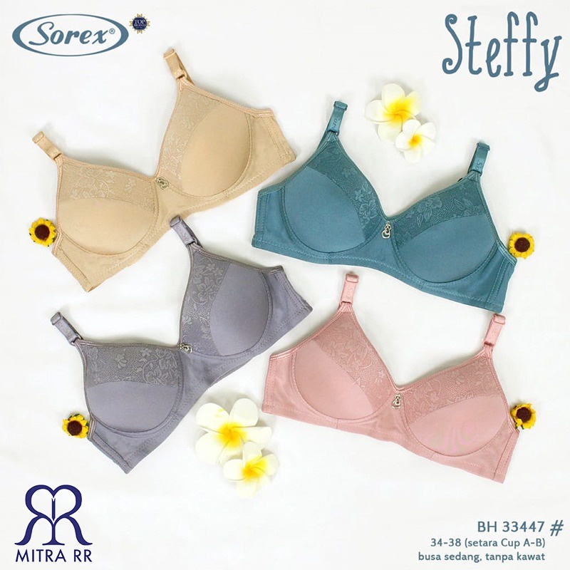 BH Sorex 33447 Bra Busa Harian Tanpa Kawat Cup A B
