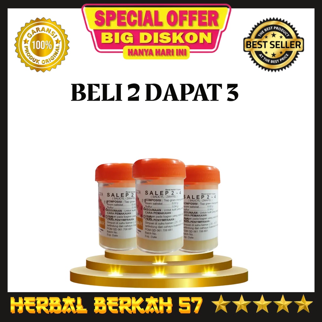 Obat Salep Gatal Paling Ampuh Gatel Kulit Panu Kadas Jamur Eksim Kutu Air Jerawat Selangkangan-BELI 2 DAPAT 3