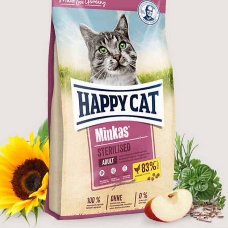 GOJEK/GRAB MAKANAN KUCING HAPPY CAT MINKAS STERILISED 10 KG