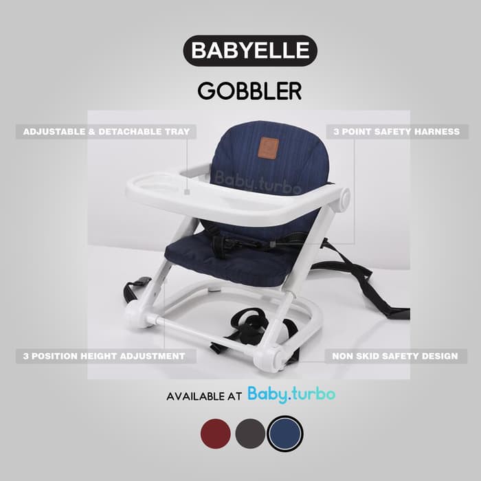 FREE MAKASSAR ONGKIR - Kursi Makan Booster Seat Baby Elle Gobbler