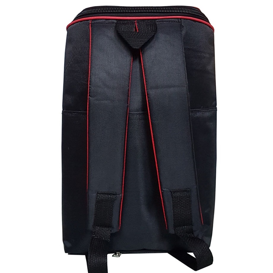 Backpack POLO  Desain Polo Tabung Tas Pria Tas Ransel Pria Tas Tabung Tas Kerja Tas Ransel Laptop Tas POLO Tas Ransel POLO PL 0080 - RED + Raincover