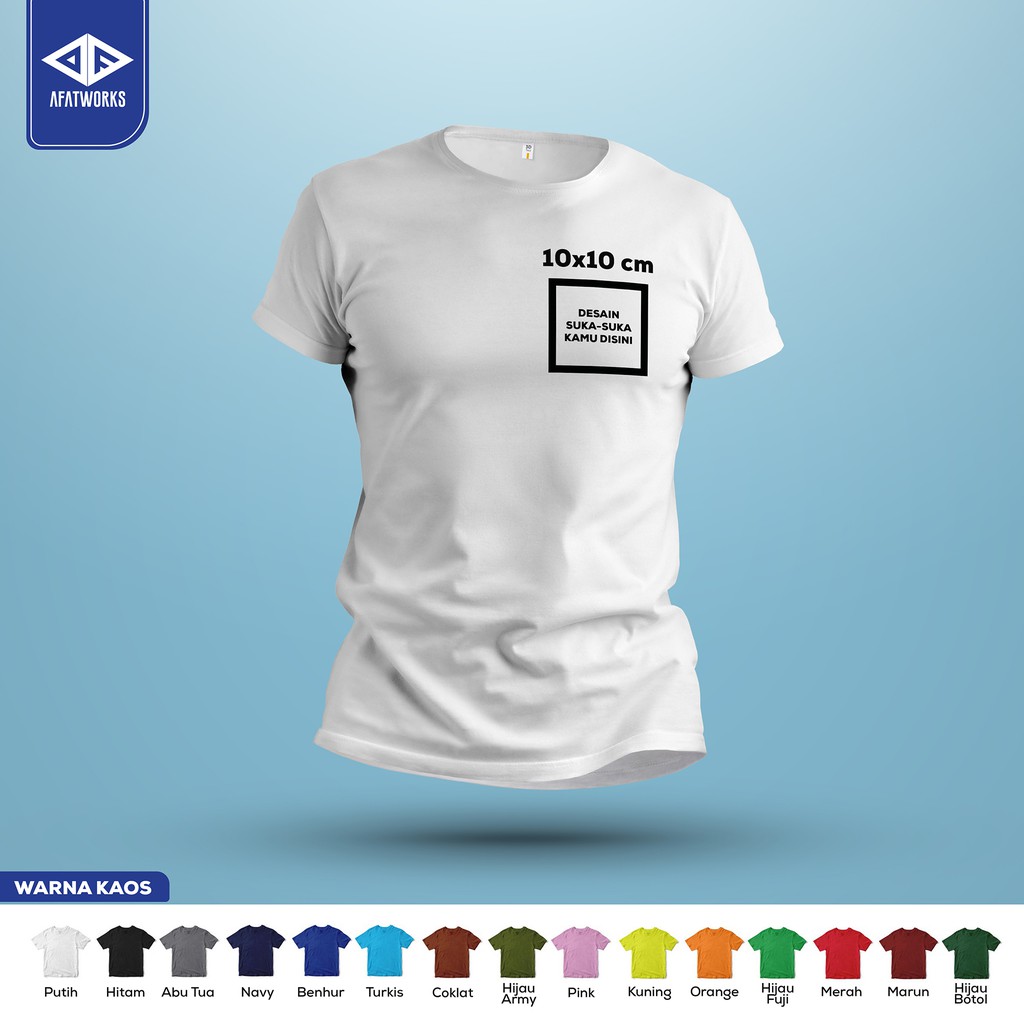 SABLON KAOS POLYFLEX DESAIN SENDIRI / SABLON KAOS SATUAN / SABLON KAOS CUSTOM/ KAOS NAMA