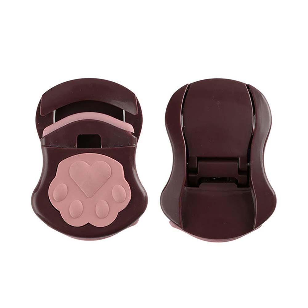 NEEDWAY Needway Penjepit Bulu Mata Mini ABS Lucu Aksesoris Kosmetik Tahan Lama Cat Claw Eyelash Clip