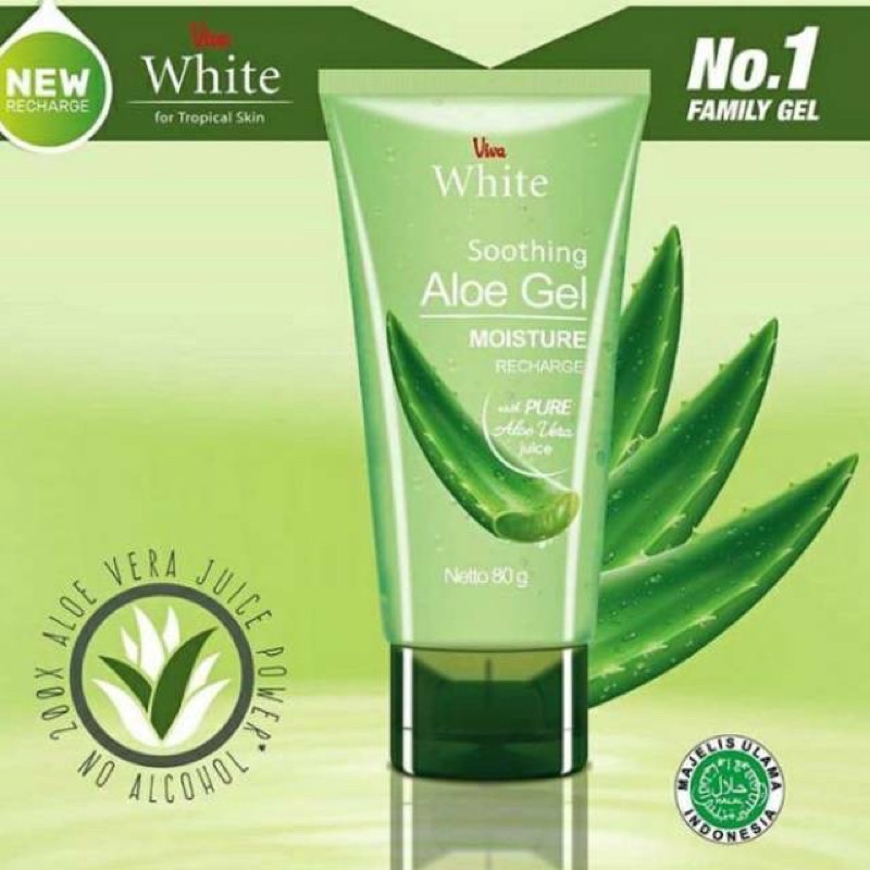 VIVA Soothing Aloe Gel Moisture 80g gel lidah buaya aloevera HALAL (VC)