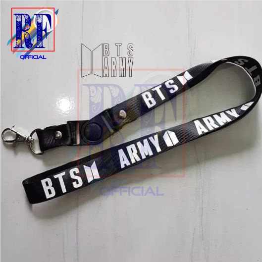 

Gantungan kunci band BTS ARMY KPOP tali lanyard band gantungan leher id card name tag