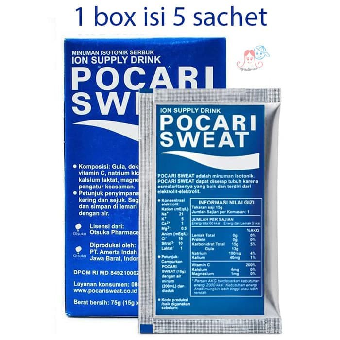 

POCARI SWEAT - Minuman Isotonik Serbuk ION SUPPLY DRINK - 1pack isi 5