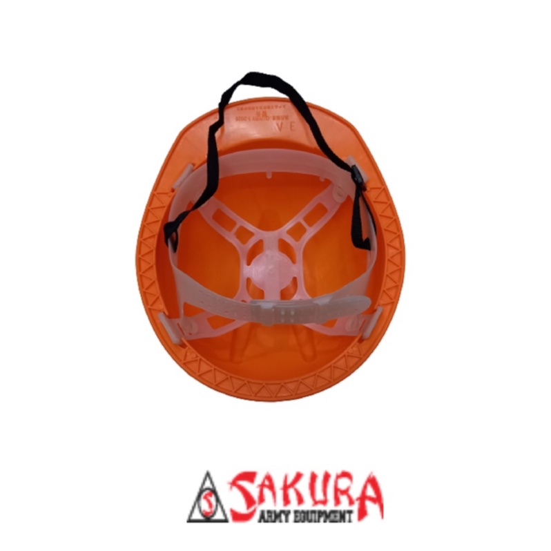 Helm Proyek Safety Putih Kuning Oren Merk V.E