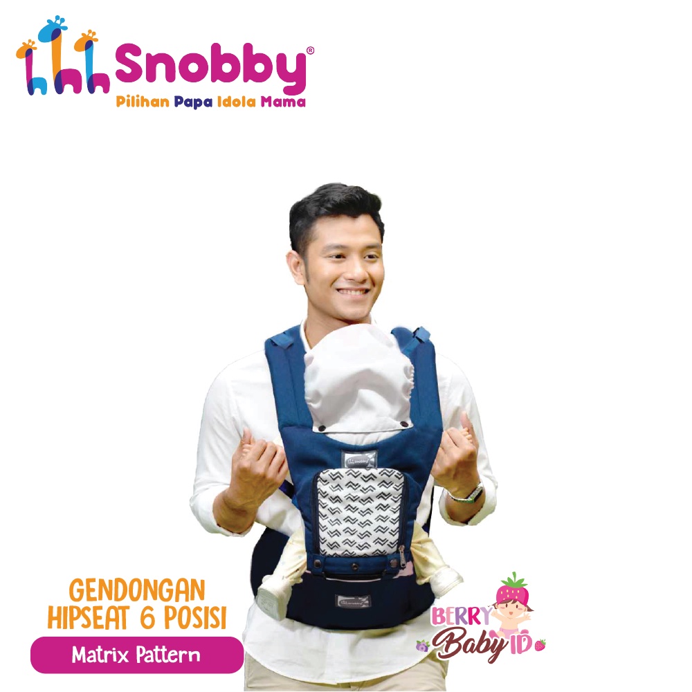 Snobby Gendongan Depan Bayi Hipseat 6 Posisi Sirkulasi Aplikasi Berry Mart