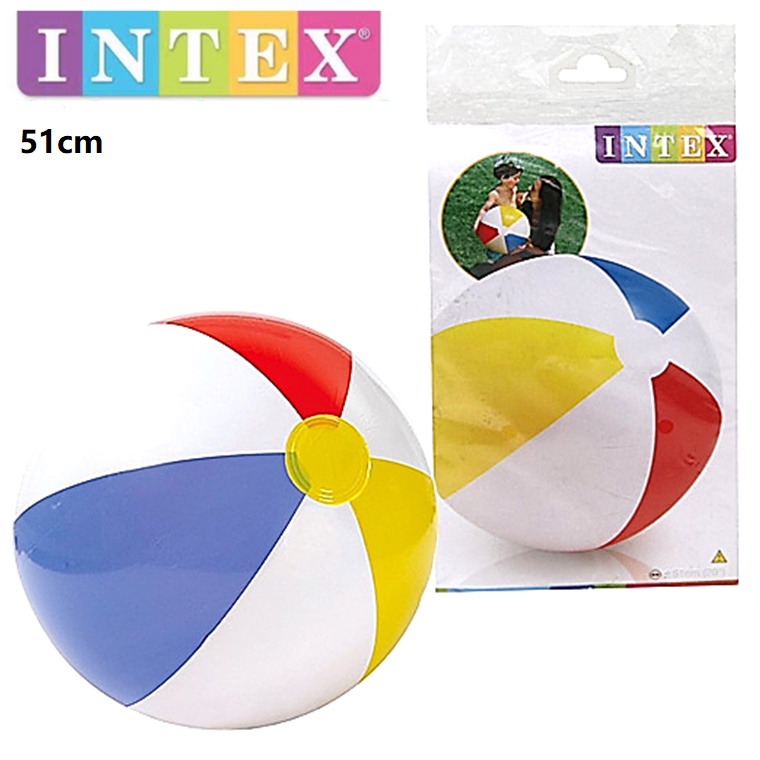 Mainan Anak Bola Pantai INTEX 51 Cm - Bola Plastik Tiup Anak - Bola Renang - Bola TIup Mainan ANak INTEX 51 cm