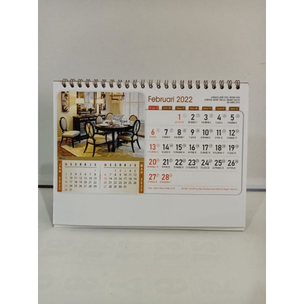 

Kalender meja 2022 motif Interior
