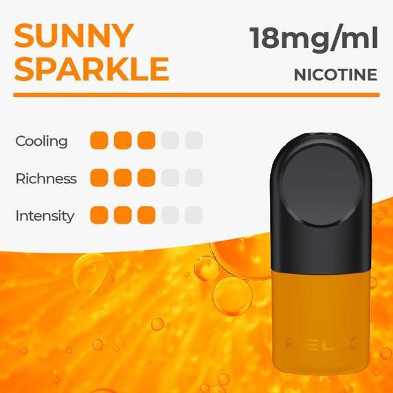 RELX Infinity Pod Pro - Sunny Sparkle / Orange Soda. 1 Pack isi 2 Pods