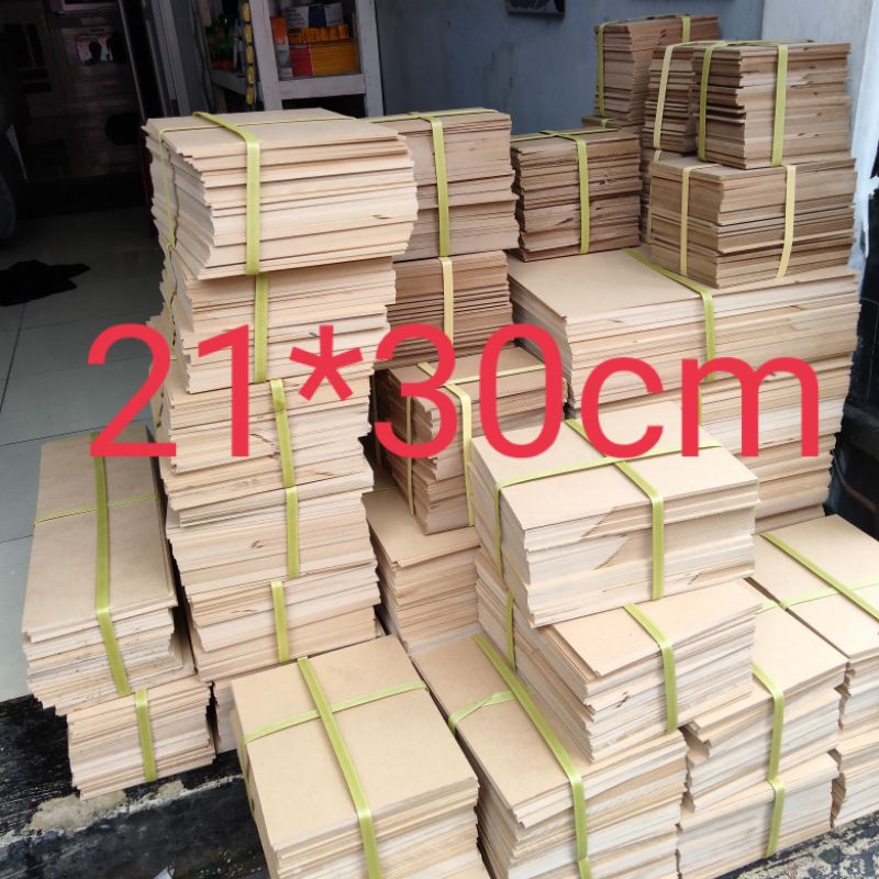 papan mdf potongan 21*30cm tebal 2 mm (A4)