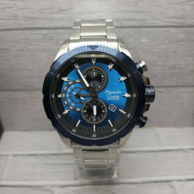 Jam Alexandre christie pria ac 6508 original Silver Blue