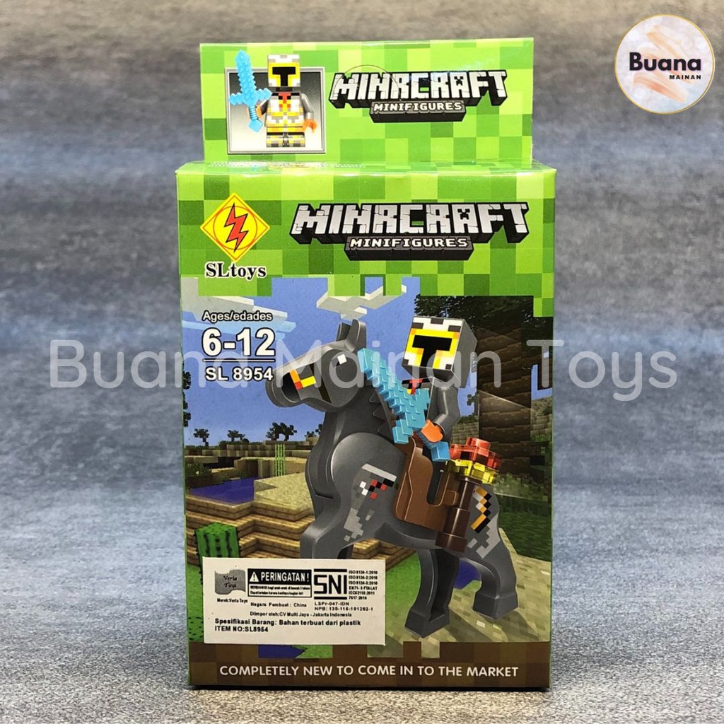 MINE CRAFT KARAKTER BRICKS SL TOYS MINECRAFT MINI FIGURES BRICK MY WORLD BUILDING MAINAN EDUKASI ANAK