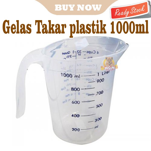 Gelas Ukur 1000ml plastik Cangkir Ukur Gelas Takaran owl 4Cups