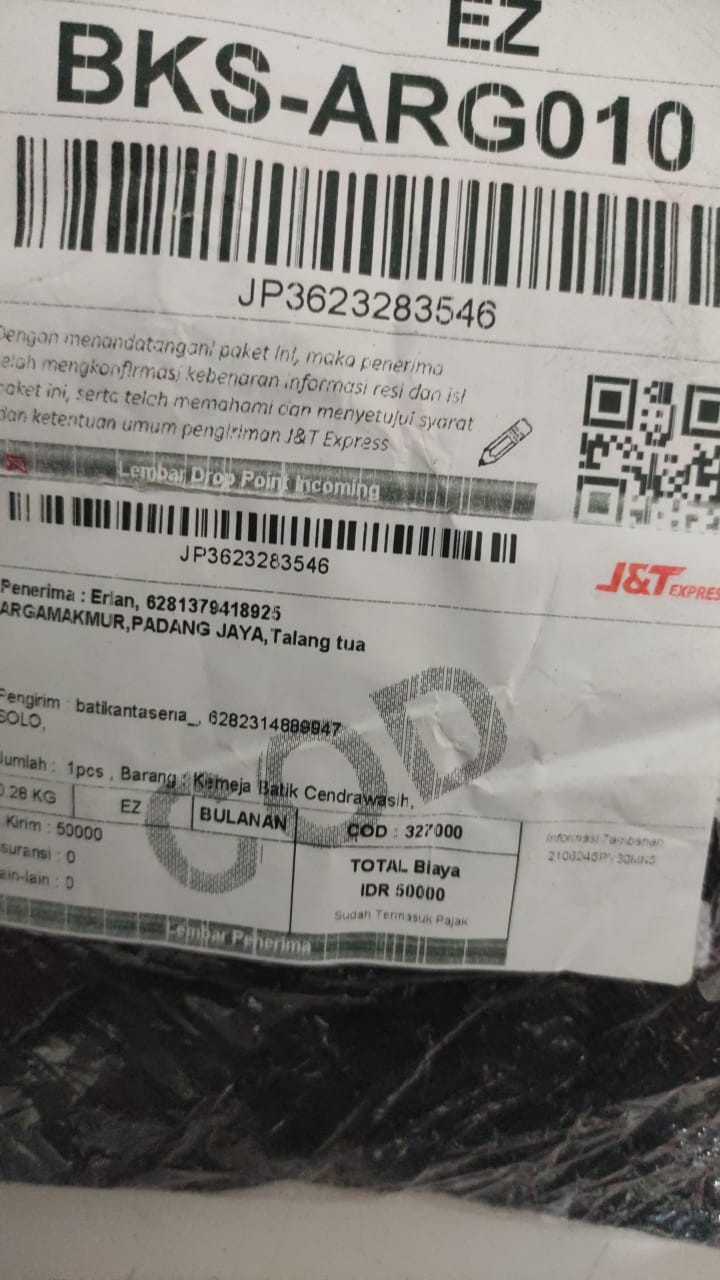 Kemeja Batik Cendrawasih