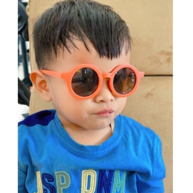 CSG220 KACAMATA ANAK BULAT POLOS / KACAMATA ANAK TRENDY POLOS TERBARU