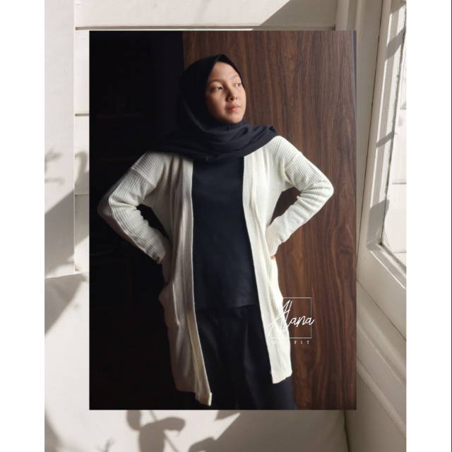  Outer  knit alana outfit outer  rajut  kardigan rajut  