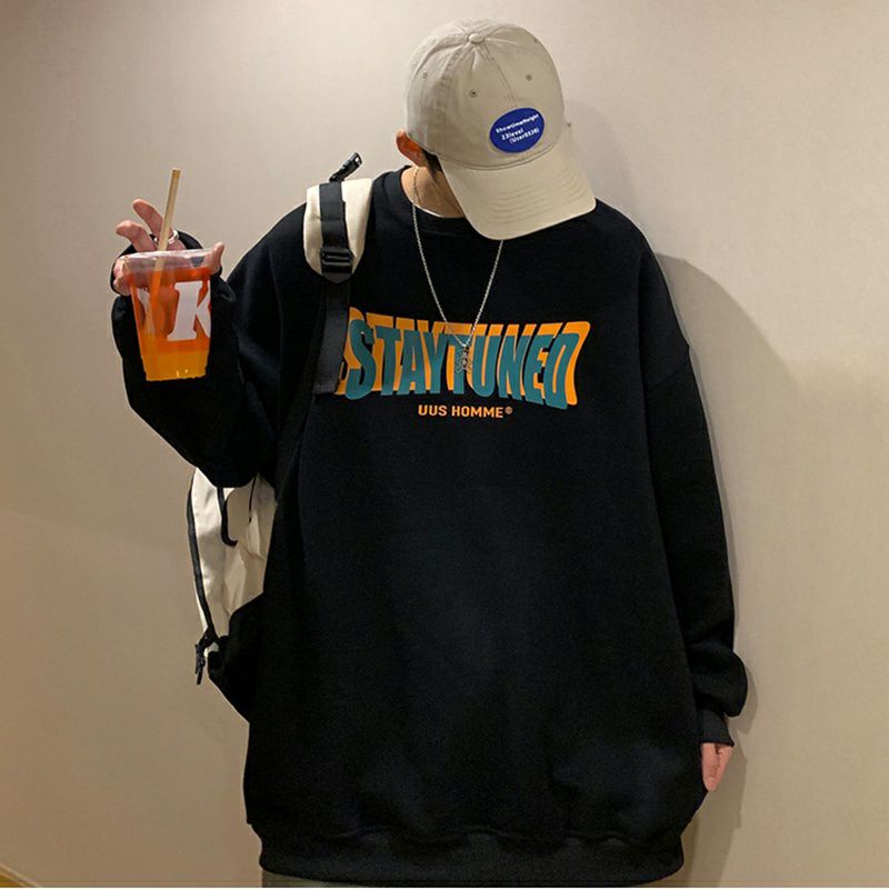 S - XXXXXL(6XL) Sweater STAYTUNED Bigsize Korean Style Jaket Sweatshirts Oversize Jumbo crewneck Fleece Harajuku Oblong Unisex Jaketin aja