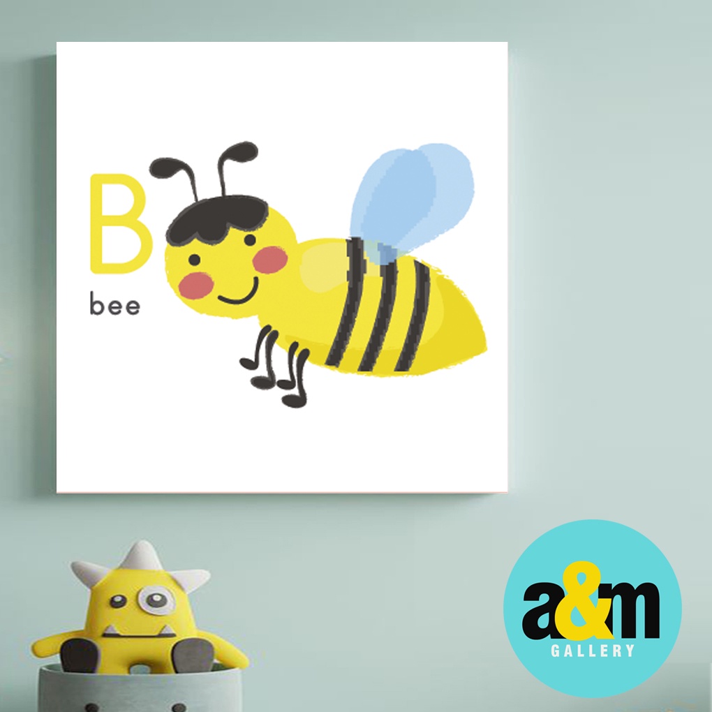 Hiasan Dinding Kamar Bayi ( 20 X 20 ) Pajangan Anak Dekorasi Bayi Wall Decor Tema BINATANG - A&amp;M