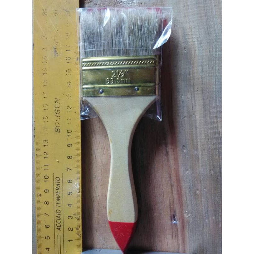 Kuas Cat Paint Brush Gagang Kayu Serba Guna 2.5&quot; 2,5&quot; DRAMASHOP