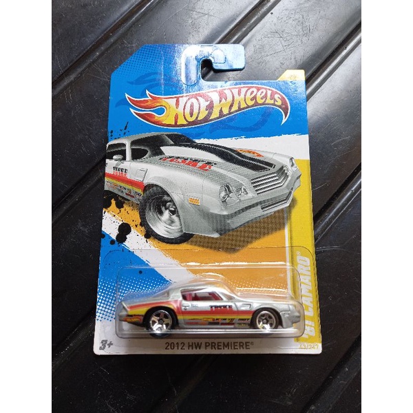 hotwheels 81 CAMARO silver HW 2012 HW PREMIERE rollbar rare variant