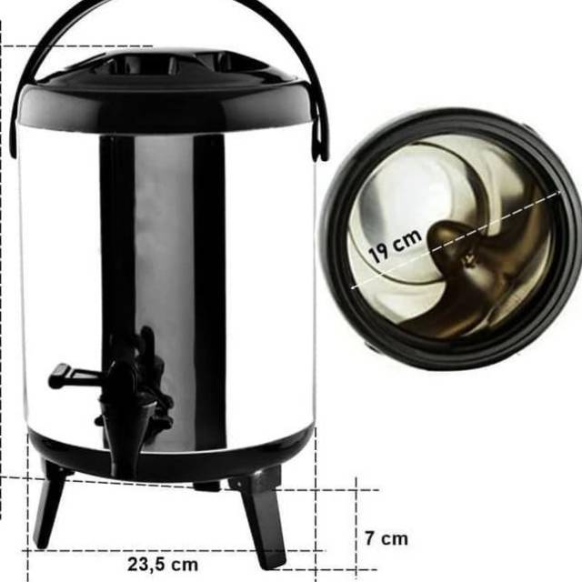 MILK TEA BUCKET 8 LITER Stainless