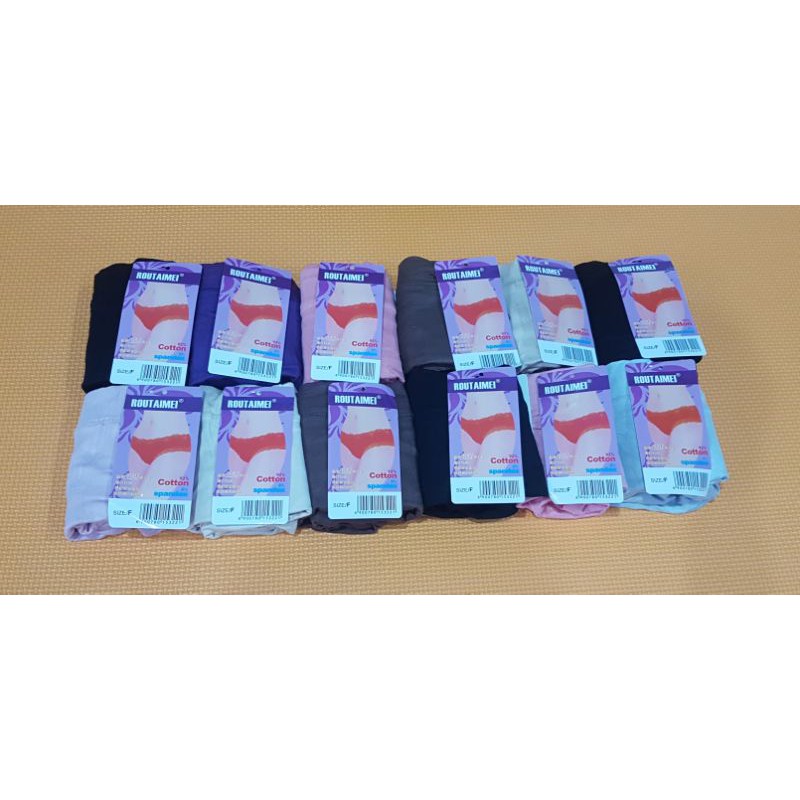 6 pc Celana dalam wanita full bahan modal