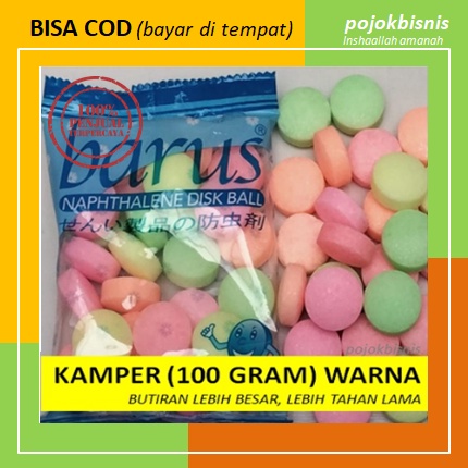 PROMO KAMPER LEMARI / KAMPER BARUS BUTIRAN BESAR / KAMPER BARUS 100 GRAM / KAPUR BARUS /  PENGHARUM RUANGAN