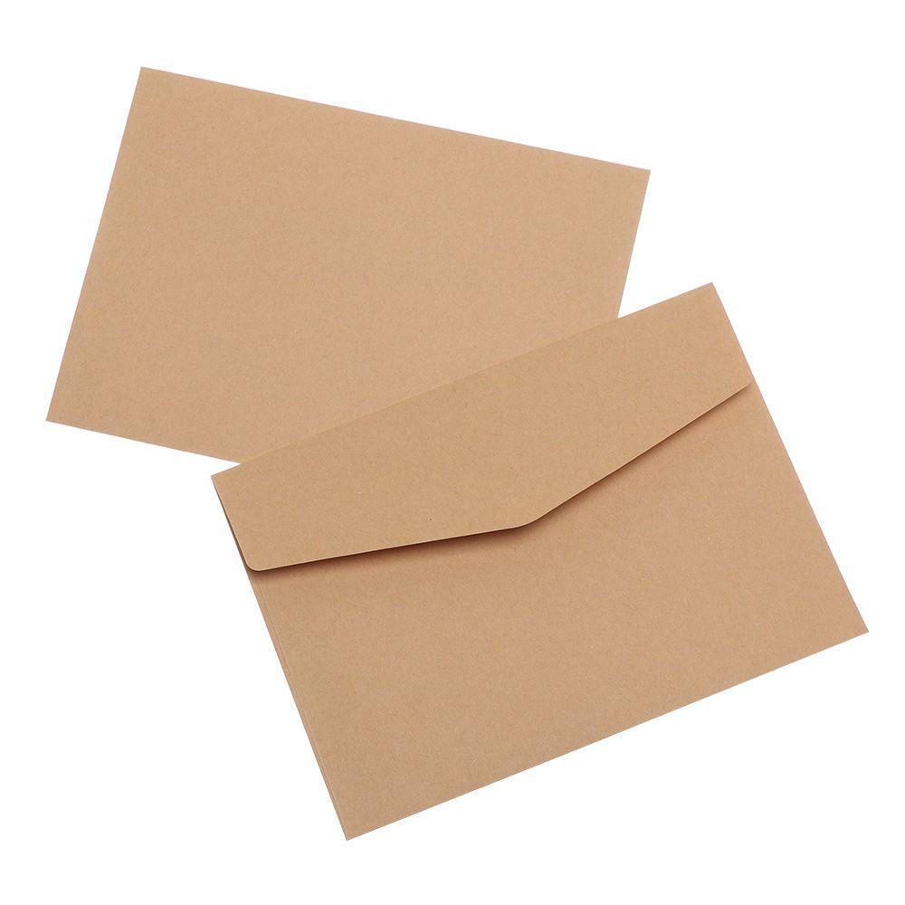 Nanas 10Pcs Kraft Amplop DIY Gaya Eropa Perlengkapan Kantor Stationary Kraft Paper