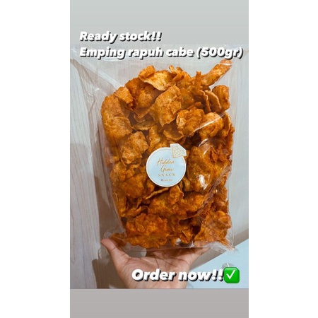 

Emping Rapuh Cabe Snack Vege!!