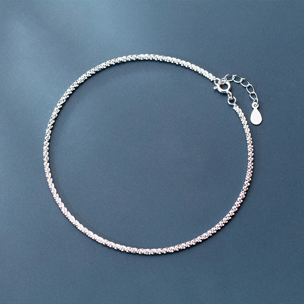 Mxbeauty Gelang Kaki Rantai Silver Hias Bintang Aneka Warna Gaya Korea Untuk Wanita