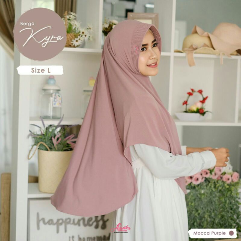 HIJAB INSTAN KYRA BASIC SERIES SIZE " L " By.Azamka