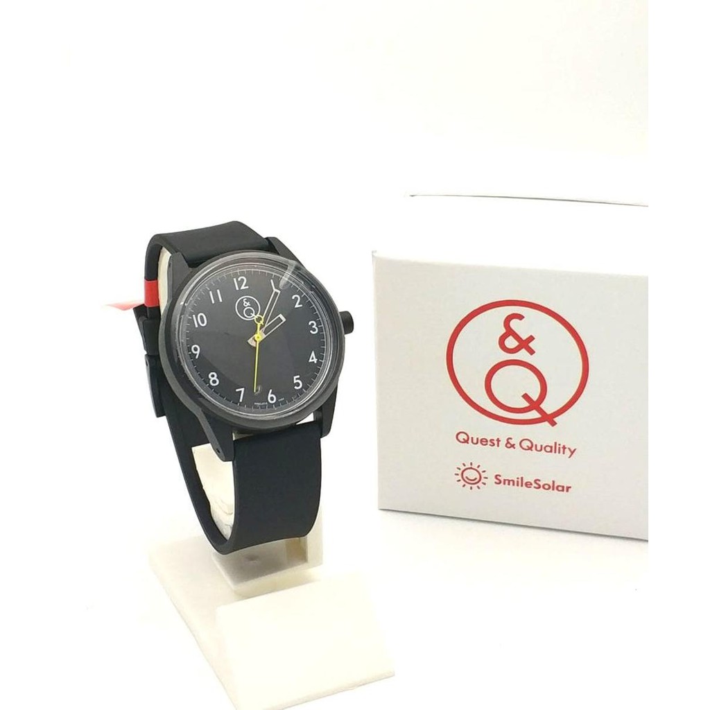 Q Q QnQ QQ Smile Solar Full Black Hitam RP00J018Y Original Murah