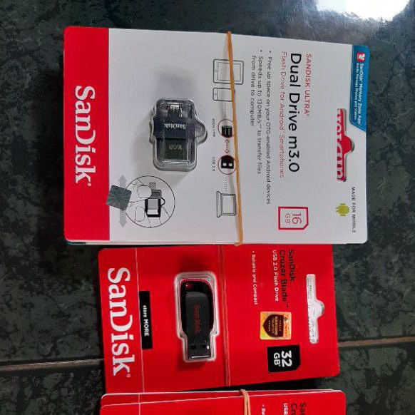 [GROSIR] flashdisk sandisk 16 32 gb original otg FD