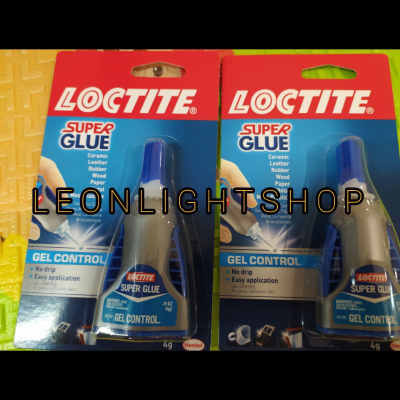 LOCTITE SUPER KUAT GLUE ULTRA GEL CONTROL 4GRAM/ LEM SUPER KUAT KERING 15 DETIK/LEM SERBAGUNA/