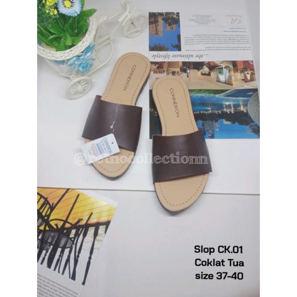 sandal wanita terbaru/slop sandal conexion/CK.01