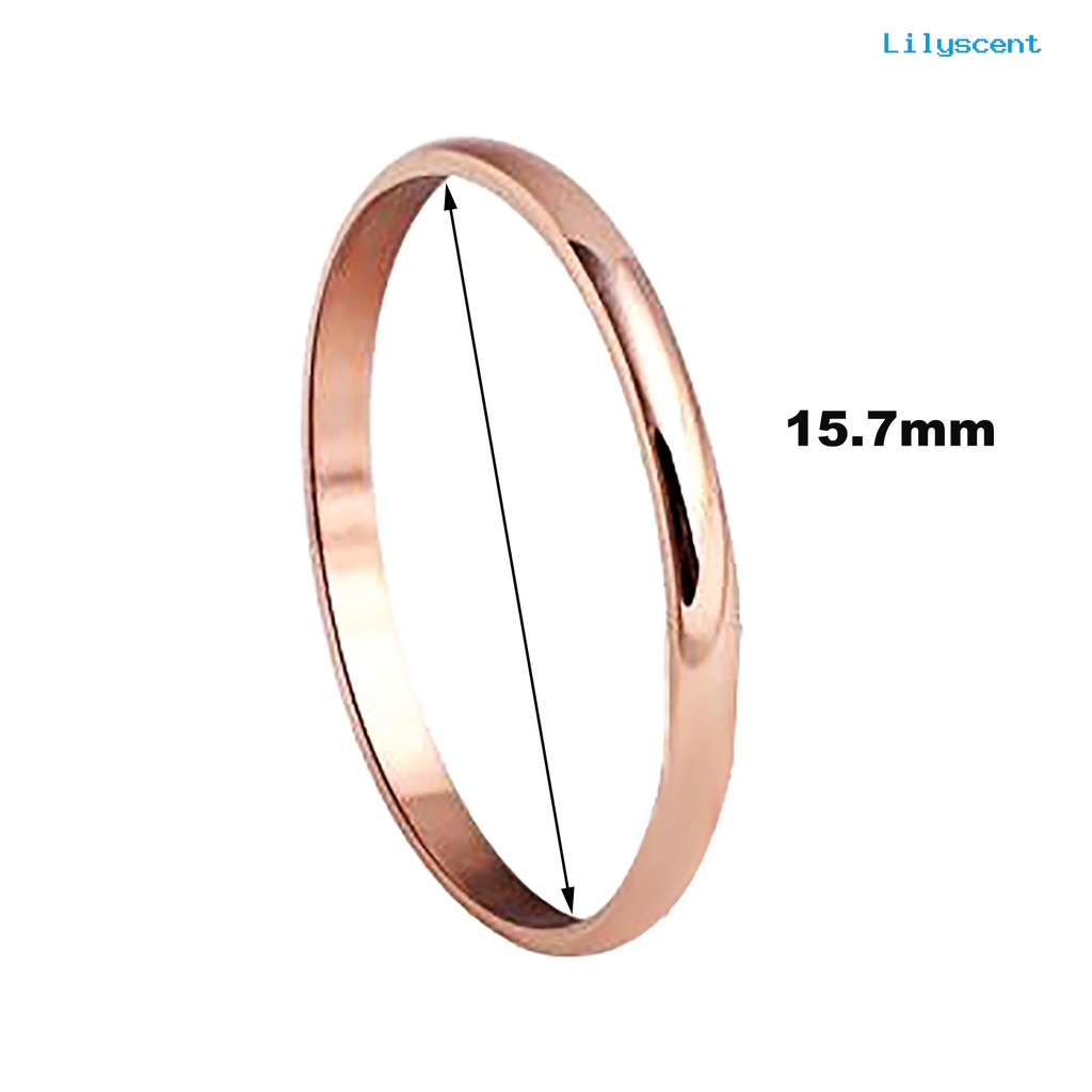 Ls Cincin Pasangan Bahan Titanium Steel Untuk Pesta