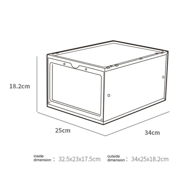 Kotak sepatu premium - Sneaker box - 100% ready stock