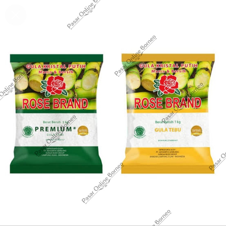 Rose Brand Gula Putih Kristal Kemasan 1 KG