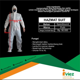 Baju APD Hazmat Suit Seragam Tenaga Kesehatan Alat Baju APD Hazmat Suit Seragam Tenaga Kesehatan Alat
