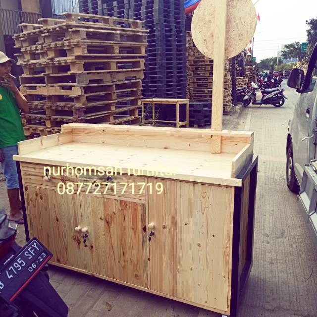 Gerobak/ gerobak jati belanda/ booth jati belanda/ booth muarah