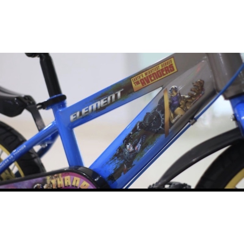 Sepeda Anak BMX Element Avengers VS Thanos 12 16 & 18 Inch SNI-7